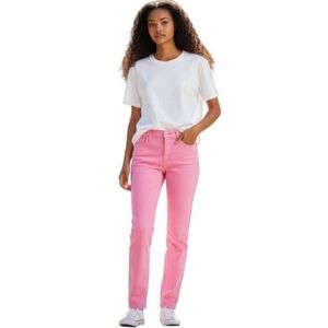 Charter Club Lexington Tummy Control Pink Straight Leg Jeans Sz.4P EUC